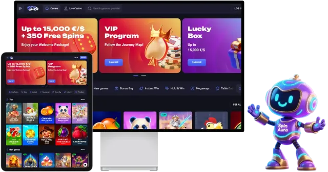 Aplicación móvil de Spin Aura Casino