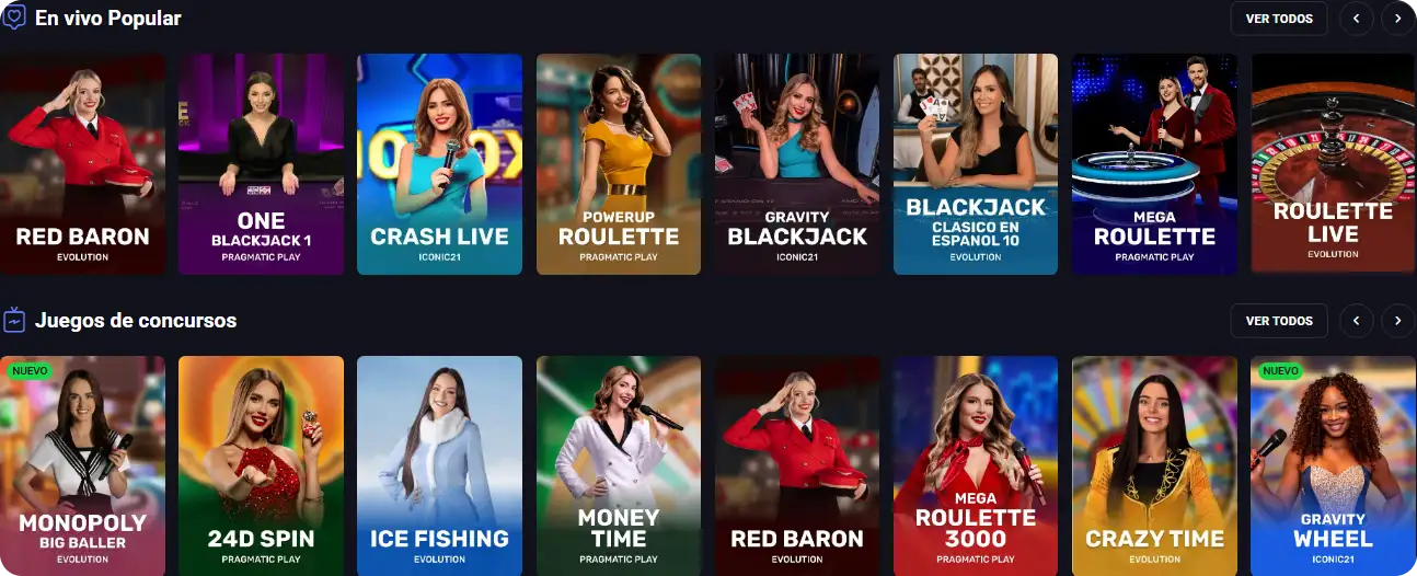 Spinaura Casino en Vivo